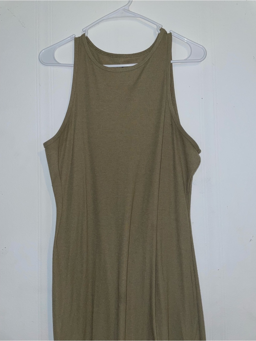 SO Green Ribbed Maxi Racerback Dress - Picture 5 of 7